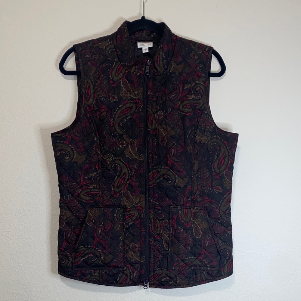 🎈Adorable J.Jill Heritage Quilted Patterned Paisley Vest! - Picture 2 of 11